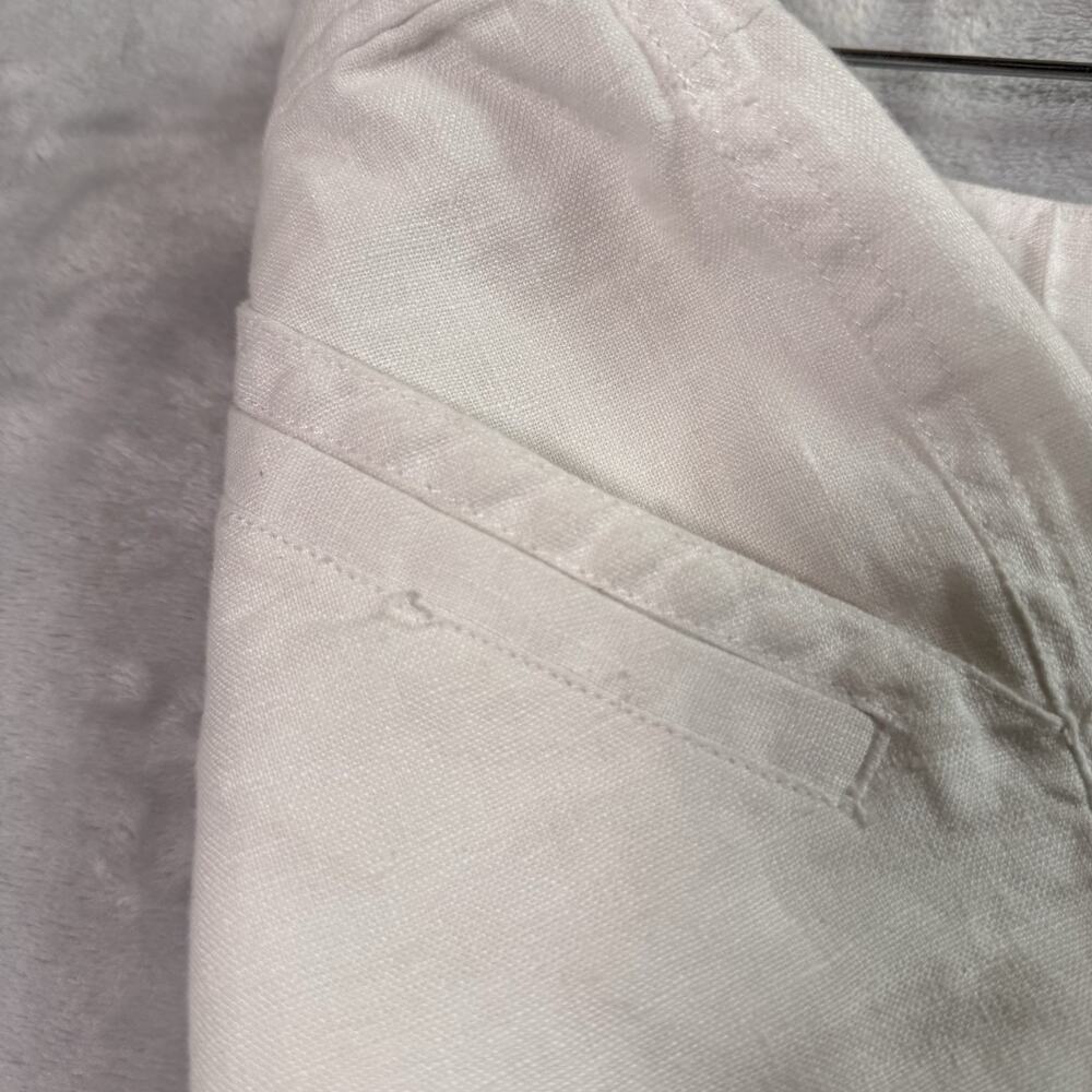 Tommy Bahama 100% Linen Shorts Women's 12 White Resortwear Beach Summer Vacation - Picture 10 of 15